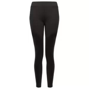 Image of Finden and Hales Ladies/Womens Contrast Team Leggings (XL) (Black/White)