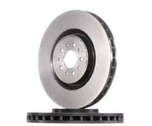 Image of PAIR PAINTED BREMBO BRAKE DISCS 09.8933.11