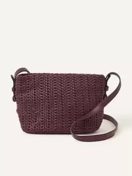 Image of Accessorize Woven Cross Body, Red, Women