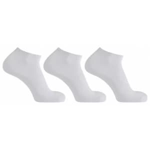 Image of Horizon Sports Trainer Socks 3ppk White UK Size 4 7