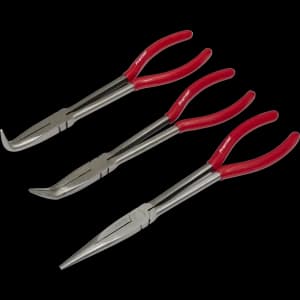 Image of Sealey 3 Piece Needle Nose Plier Set