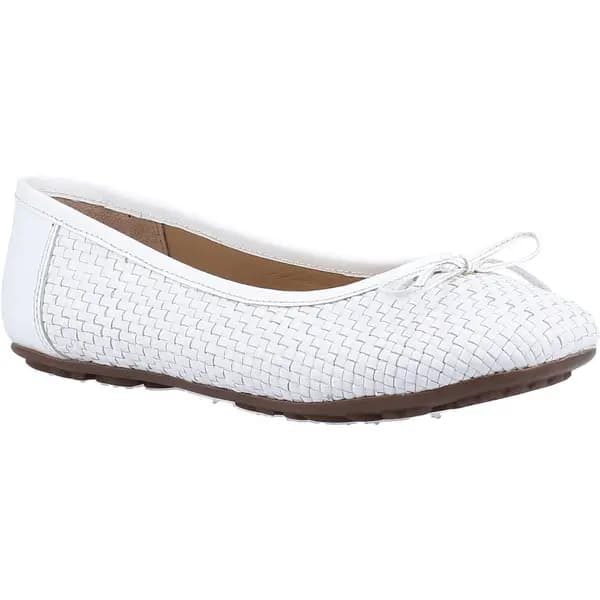 Image of Hush Puppies Womens Janelle Slip On Leather Ballerina Pumps Flats Shoes - UK 9