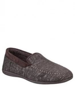 Image of Cotswold Stanley Slip-on Slippers - Brown, Size 9, Men