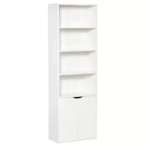 Image of Homcom 2 Door 4 Shelves Bookcase Storage Cabinet Display Unit White