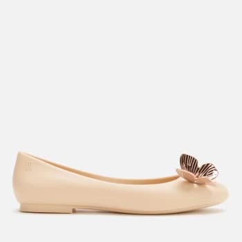 Image of Melissa Womens Doll Butterfly Ballet Flats - Nude - UK 4