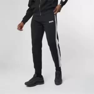 Image of Lonsdale 2 Stripe Mens Joggers - Black