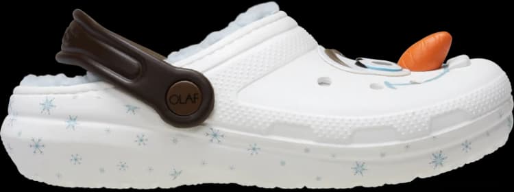 Image of Crocs Kids Disney Frozen Olaf Lined Classic Clogs Multi C11