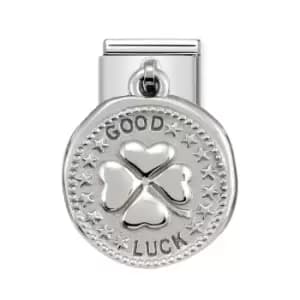 Image of Nomination Classic Silver Good Luck Charm
