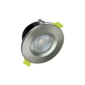 Image of Integral J-Series Low-Profile Fire Rated Downlight 68mm Cutout IP65 800LM 8W 3000K 55 Beam Dimmable 100LM/W Satin Nickel