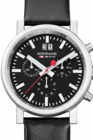 Image of Mens Mondaine Swiss Railways Chronograph Watch A6903030414SBB