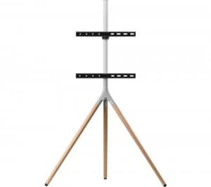 Image of ONE FOR ALL WM 7472 420 mm TV Stand with Bracket - Oak & Silver Grey, Silver