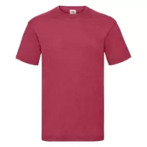 Image of Fruit Of The Loom Mens Valueweight Short Sleeve T-Shirt (S) (Vintage Heather Red)