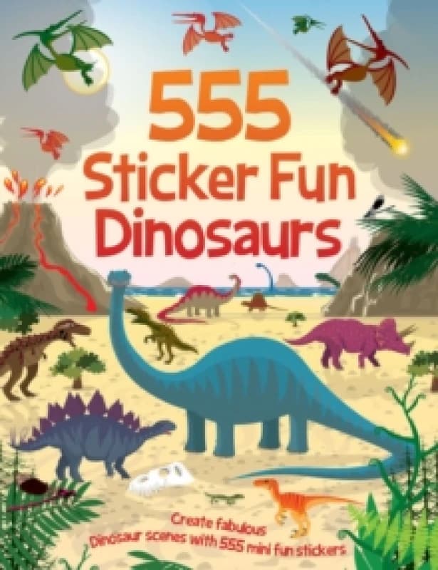 Image of Oakley Graham 555 Sticker Fun - Dinosaurs Activity Book Multi