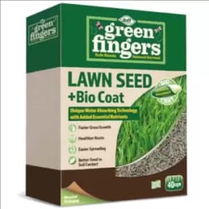 Image of Doff Green Fingers Lawn Seed + Bio Coat 1kg