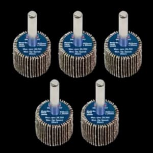 Image of Sealey Flap Wheel 25 x 20mm 6mm Shaft 40Grit - Pack of 5 - FW2520405