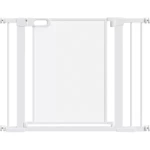 Image of Pawhut - Pressure Fit Safety Gate for Doors, Dog Gate w/ Auto Close, 75-103cm - White