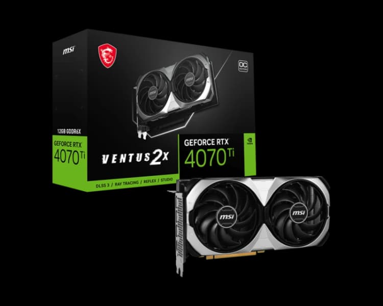 Image of MSI GPU NV 4070Ti Ventus 2X 12G OC Fan