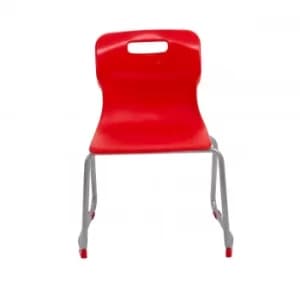 Image of TC Office Titan Skid Base Chair Size 4, Red