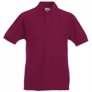 Image of Fruit Of The Loom Childrens/Kids Unisex 65/35 Pique Polo Shirt (3-4) (Burgundy)