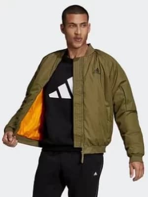 Image of adidas D11 Bomber Jacket, Black/Purple Size M Men