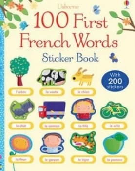 Image of 100 First French Words Sticker Book by Mairi Mackinnon Book