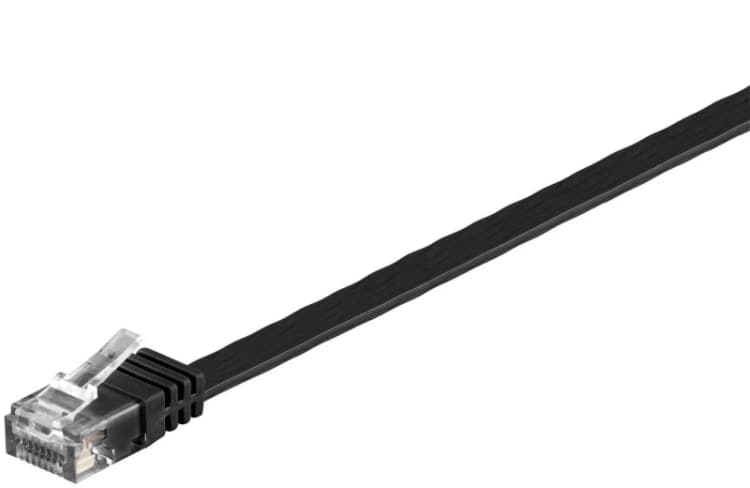 Image of Microconnect V-UTP6015S-FLAT networking cable Black 1.5 m Cat6 U/UTP (