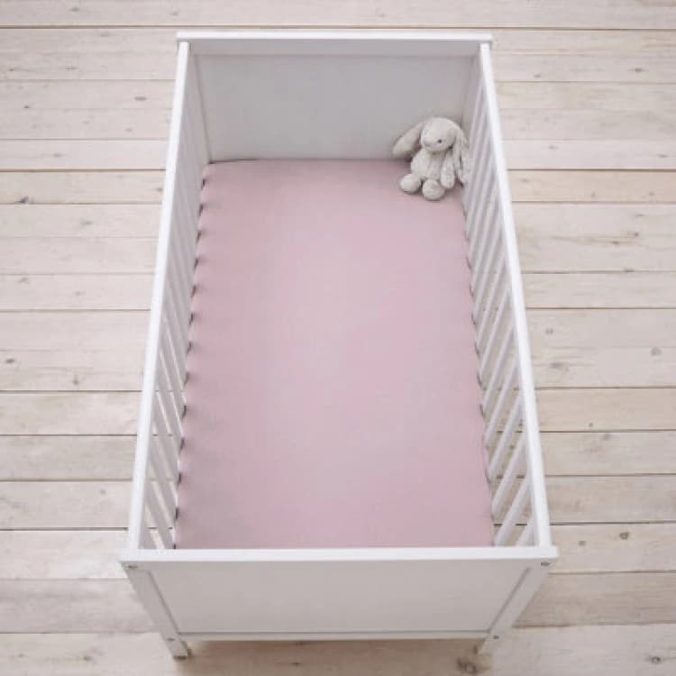 Image of Silentnight Safe Nights Cot Bed Fitted Sheets, Pink, Pack Of 2