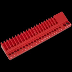 Image of Sealey Magnetic 10mm Hex Shank Screwdriver Bit Storage Rack