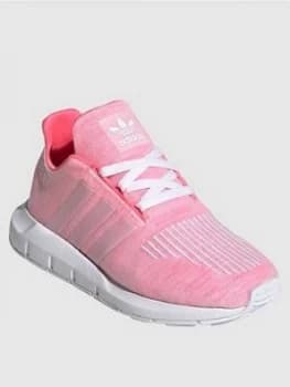 Image of Adidas Originals Childrens Swift Run Trainers - Red