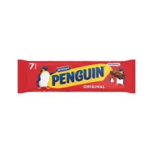 Image of McVities Penguin Milk Chocolate Biscuit Bars Pack of 7 44541