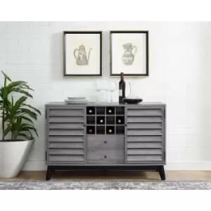 Image of Vaughn Sonoma Oak Mid Century Modern Sideboard Drinks Cabinet