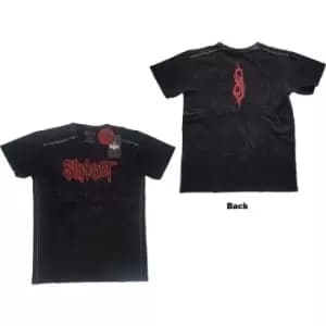 Image of Slipknot - Logo Unisex XX-Large Snow Wash T-Shirt - Black