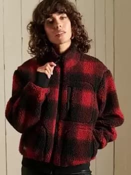Image of Superdry Sherpa Bomber Jacket - Multi, Size 10, Women
