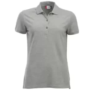 Image of Clique Womens/Ladies Classic Marion Melange Polo Shirt (XS) (Grey Melange)