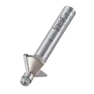 Image of Trend Mini Bearing Guided Chamfer Router Cutter 14.3mm 6.35mm 1/4"