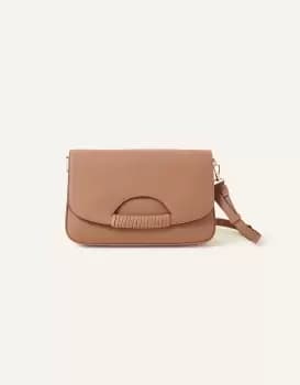 Image of Accessorize Womens Wrap Handle Cross-Body Bag Mink