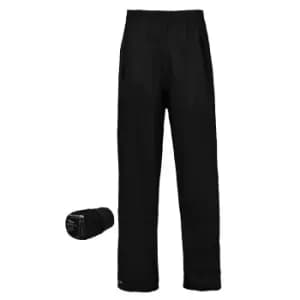 Image of Trespass Adults Unisex Packa Packaway Waterproof Trousers (XXS) (Black)