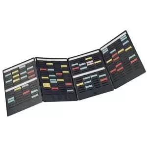 Image of Nobo T-Card mini Planning Kit 4 flaps Size 1.5