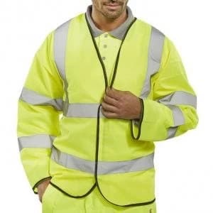 Image of B Seen High Visibility Long Sleeve Jerkin 5XL Orange Ref PKJENG5XL Up