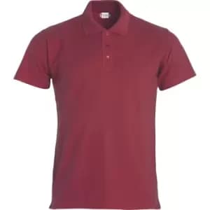 Image of Clique Mens Basic Polo Shirt (S) (Burgundy)