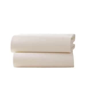 Image of Clair de Lune Pack of Two Fitted Cot Bed Sheets - Cream