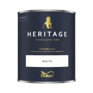 Image of Dulux Heritage Quick Dry Primer Undercoat White 750ml