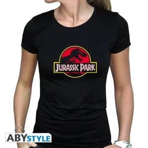 Image of Jurassic Park - Logo Women'S Small T-Shirt - Black