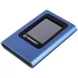 Image of Kingsong IronKey Vault Privacy 80 1.9 TB 3.5 external hard drive USB-C Blue IKVP80ES/1920G
