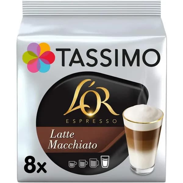 Image of Tassimo L'OR Latte Macchiato Coffee 8 Packs