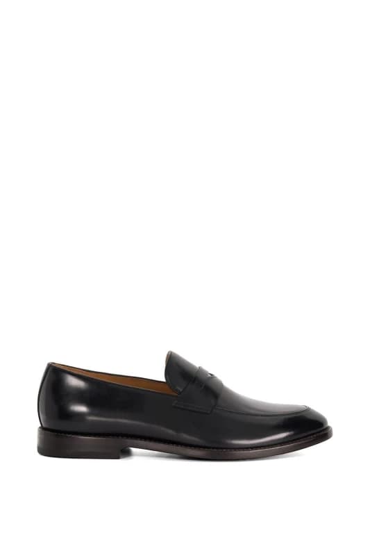 Image of Dune London Dune London Men 'Surrey' Leather Loafers in Black Size: 7 Black 7 Male 5050808411985