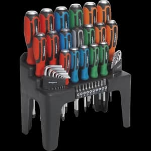 Image of Siegen S01106 44 Piece Hammer Thru Screwdriver and Hex Key Set