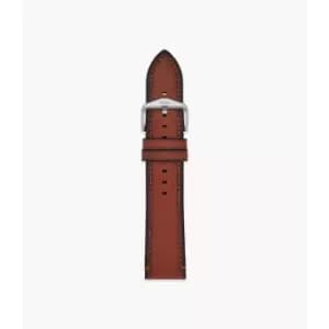 Image of Fossil Mens 22Mm Amber Eco Leather Strap - Brown