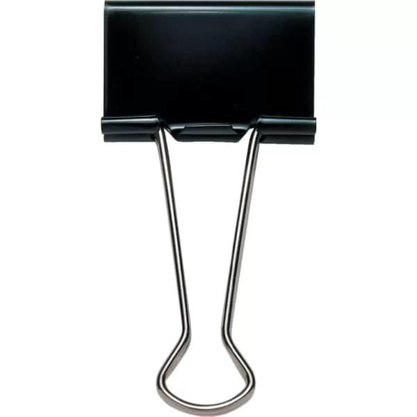 Image of Rapesco Foldback Clips, 19 mm, Black
