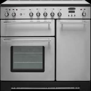 Image of Rangemaster Toledo + TOLP90EISS/C 90cm Electric Range Cooker with Induction Hob - Stainless Steel - A/A Rated